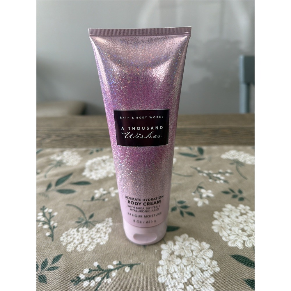 Bath & Body Works A Thousand Wishes Ultimate Hydration‎ Body Cream  8 oz NEW!